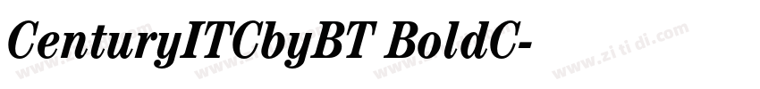 CenturyITCbyBT BoldC字体转换
